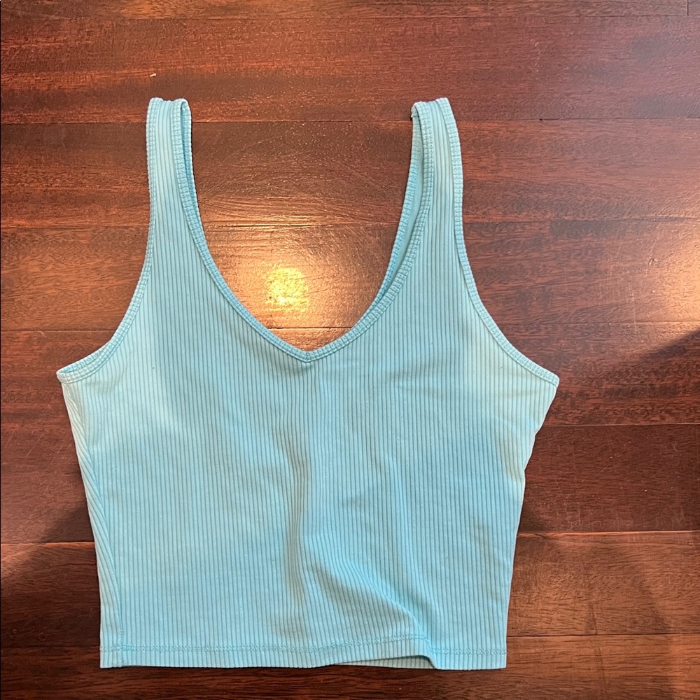 Hollister Light Blue Ribbed Tank Top